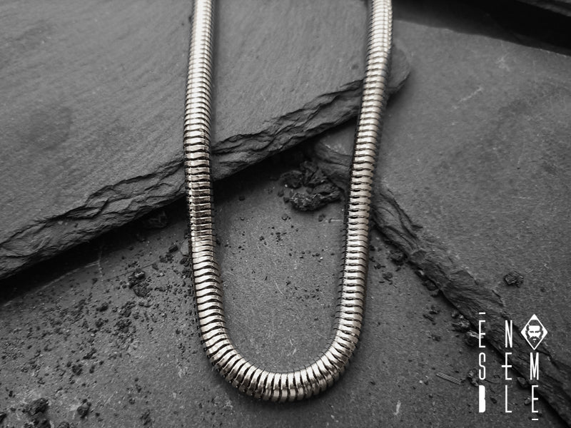 Collana Ensemble snake da Ø 6 mm con chiusura a calamita