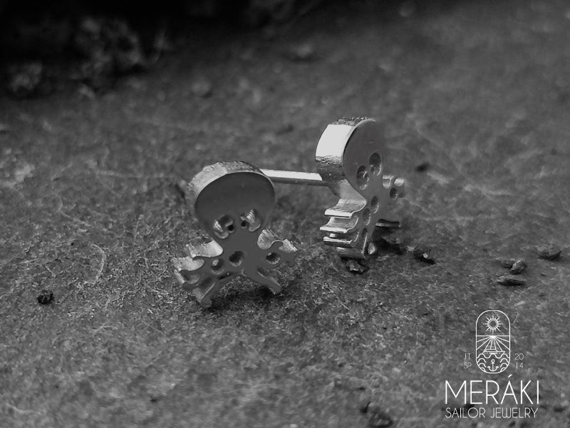 Meraki sailor jewelry stainless steel Octopus earring