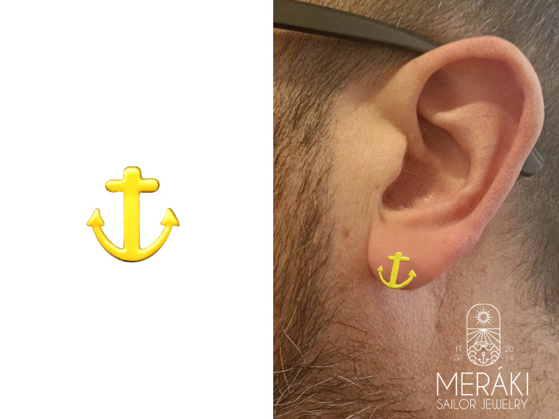 Mono orecchino Anchor fluo ancora