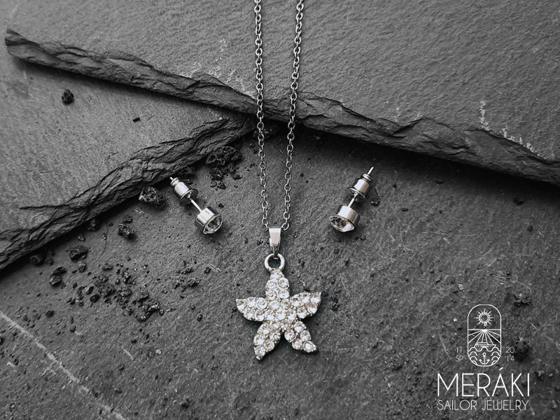 Parure Starfish collana e orecchino con stella marina