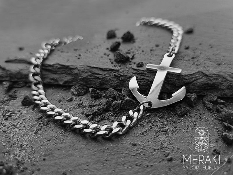 Bracciale Joshua in acciaio con ancora