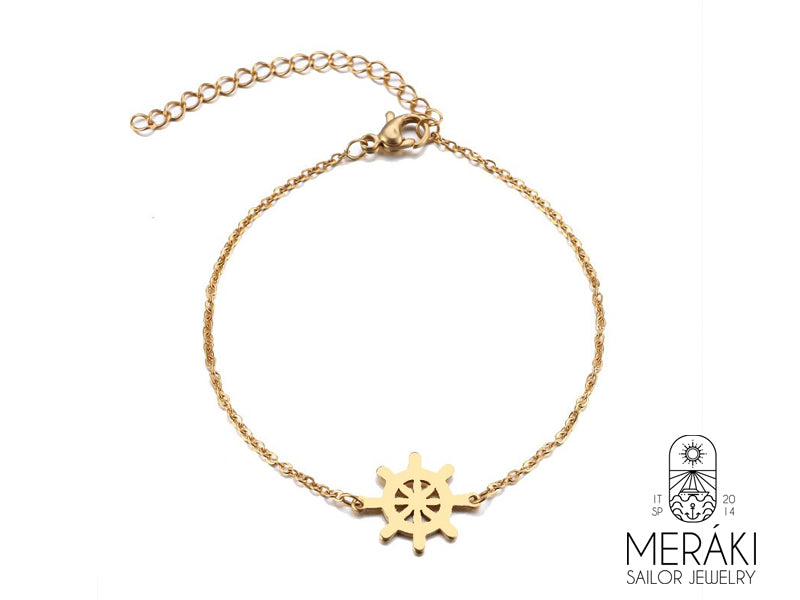 Meraki stainless steel rudder bracelet