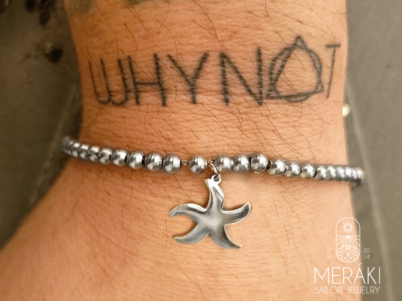 Stainless steel starfish bracelet by Meraki Collection