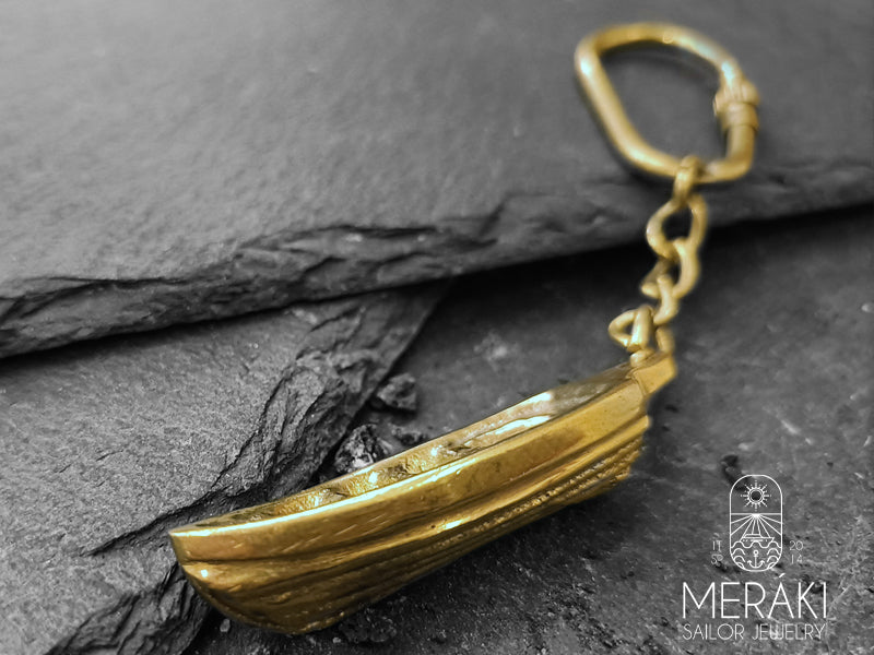 Meraki gozzo ligure portachiavi in ottone