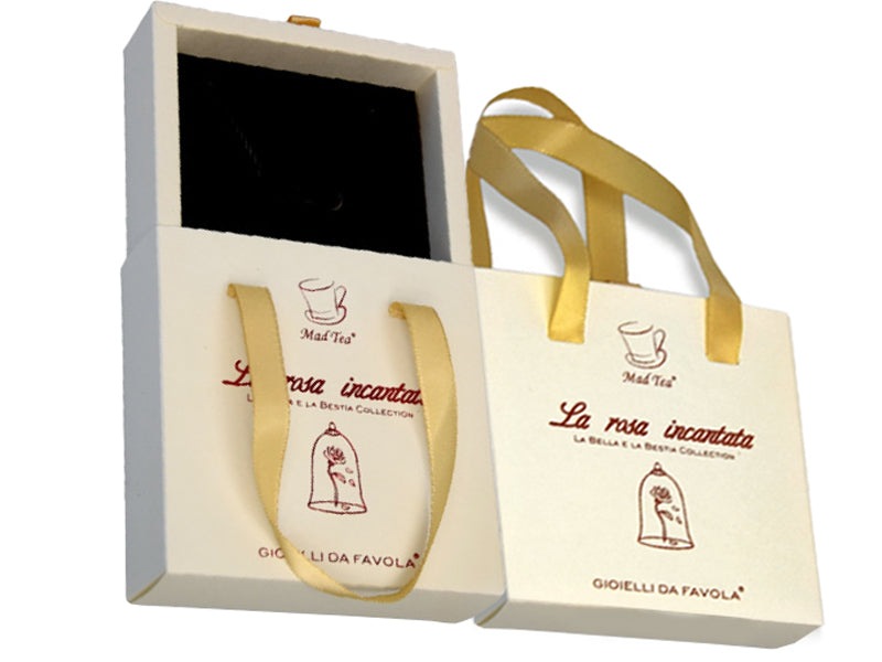 Confezione regalo la rosa incantata la bella e la bestia mad tea