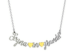 "E se devi sognare, esagera!"  Collana "Sogna in grande" con piccoli cuori dorati.