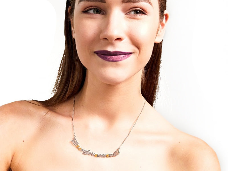 Collana tutti i migliori sono matti collezione Collane da favola Mad Tea con scritta